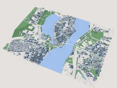 Tornio City Finland 3D model