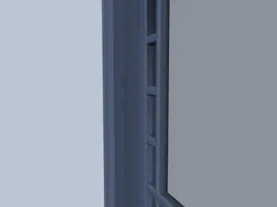 Window art deco 3D model