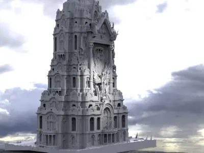 Tower of Judgement  in Heaven 3D model
