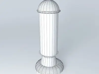 Large art deco architectural lantern Free 3D model