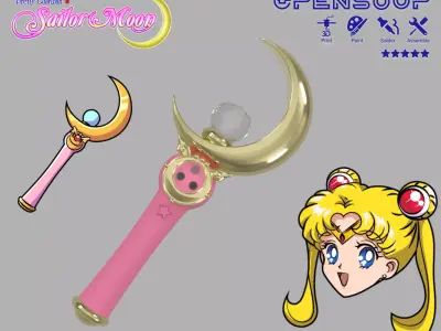 Sailor Moon transformation wand - Pretty guardian  3D print model