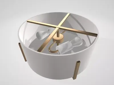 Malen Ceiling Light  Low-poly 3D model