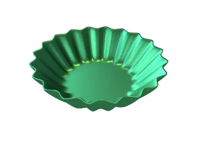Cupcake Mold v1 009 Low-poly 3D model
