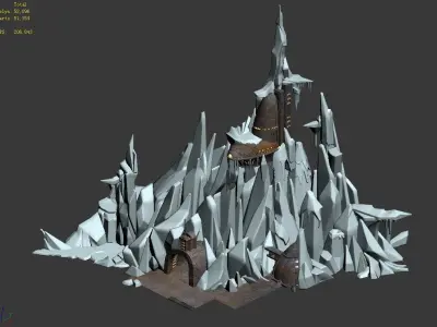 Battlestar - Icefield - Iceberg 01 3D model