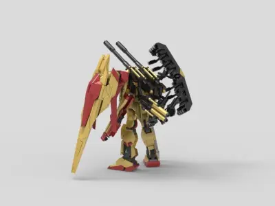 Hyaku Syiki Hybrid Weapon 3D model