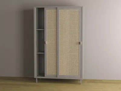 Cabinet Rattan 3D model