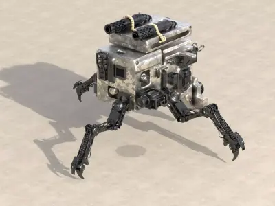 Scifi Spider Drone Highpoly 3D model