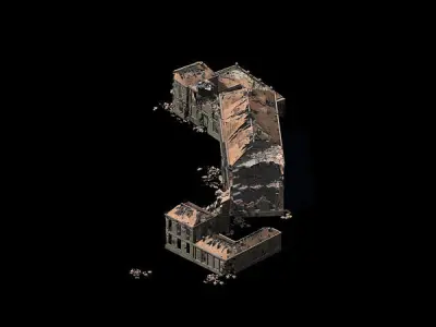 War-city-scars 05 3D model