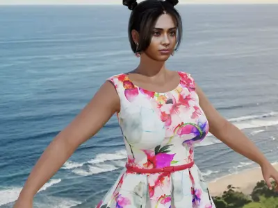 Beautiful Girl 3D model