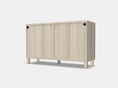 BESTA Storage combination with doors 65 Low-poly 3D model