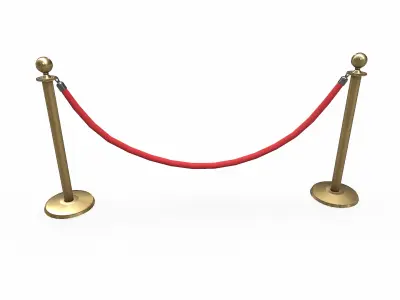  Rope Barrier Low-poly PBR 