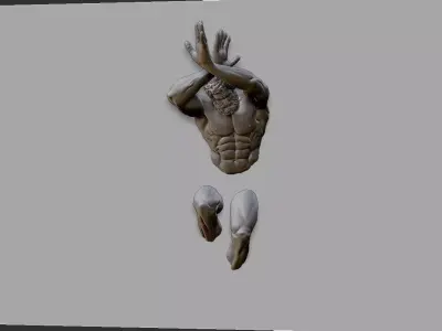 Hercules statue 3D print model