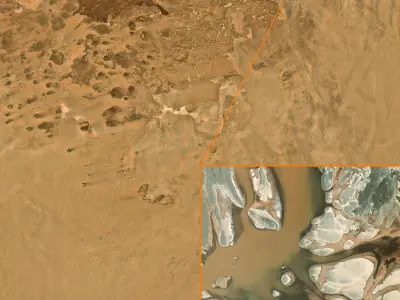 Mecca and the Red Sea coast of Saudi Arabia - tile n22 e41 3D model