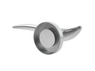 Consort Lunar Satin Stainless Steel Door Handle 3D model