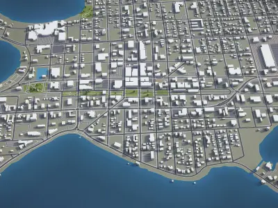 Winter Haven  Low-poly 3D model