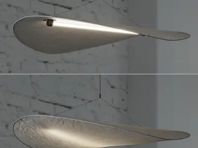 Tense Pendant Lamp Low-poly 3D model