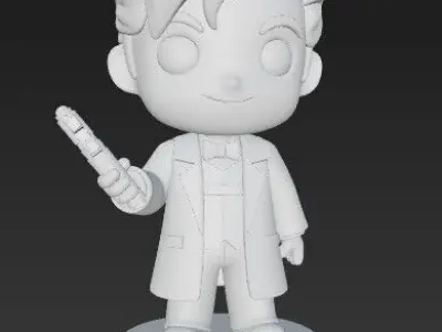 The Time Lord in Chibi Form 3D print model