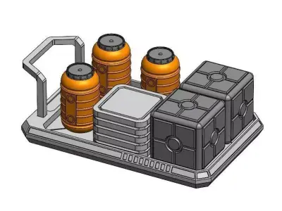 CUSTOM SCI FI GRAV SLED 3D print model
