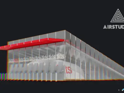 Times Square Stairs Low-poly 3D model