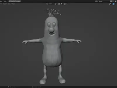 Peach Goblin 3D Model fromThe Adventures of Peter Wheat Low-poly 3D model