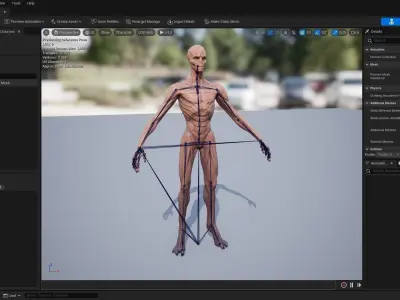 Alien Visitor Low-poly 3D model