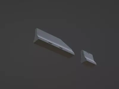 Concrete Objects Low-poly 3D model