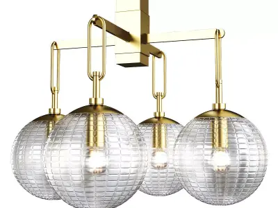 JEWETT CHANDELIER Low-poly 3D model
