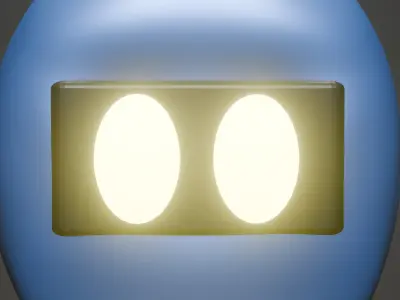 Cute Robot 3d model  Low-poly 3D model