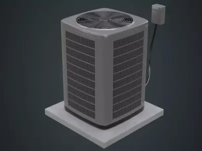 Air Conditioner 3A Low-poly 3D model