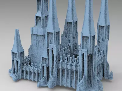 Third age Fort architecture Towers  3D model