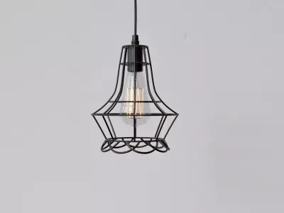 Cage Pendant Light 05 3D model