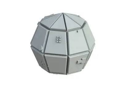 Sci Fi Object No 3397 Low Poly Low-poly 3D model