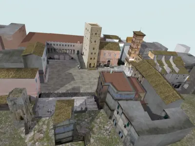 Terracina Forum Scene 3D model