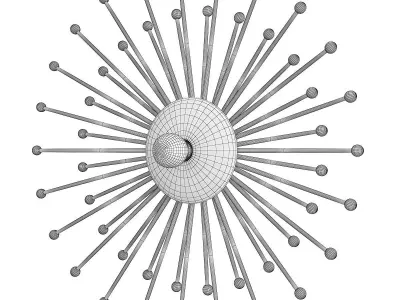  Eclipse wall sconce Low-poly 3D model