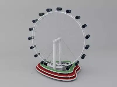 Flyer Singapore  3D model