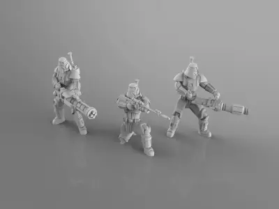 Old Dark Sentry Weapons Team 3D print model