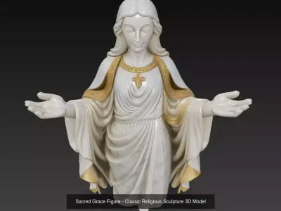 Divine Grace - Sacred Religious Sculpture Collection 3D Model Pack