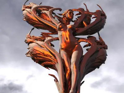 Dantes Lust Statue Grand  3D model