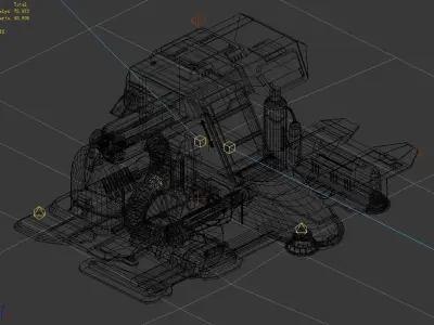 Machinery - Spacecraft - Functional Objects 03 3D model