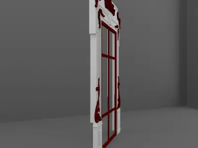 Baroque Door 3D model