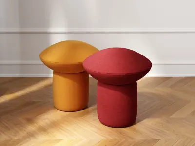Souffle Ottoman 3D model