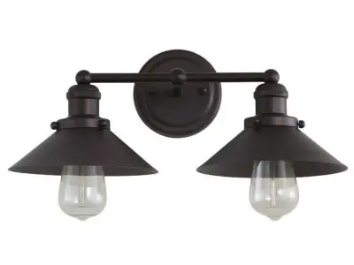 Bagatelle Oil Rubbed Bronze Vanity Light 3D model