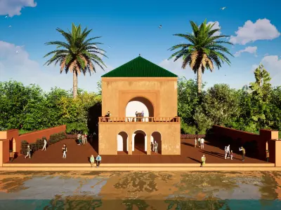 Menara marrakech morocco 3D model