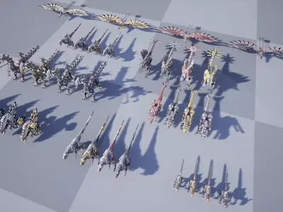 Sci-Fi Dinosaurs pack 2