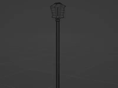 Street Lamp Low-poly 3D model