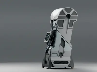 Console Sci-Fi Low-poly 3D model