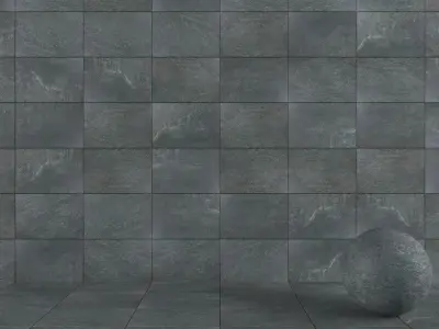Stone Wall Tiles Mojo Anthracite 40x60 Texture