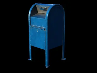 Mailbox mail box Low-poly 3D model