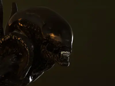 XENOMORPH 3D MODEL Low-poly 3D model