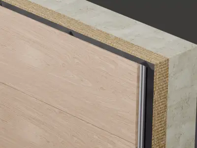 M ANCHOR Ventilated Facade System  Modular BIM Assembly 3D model